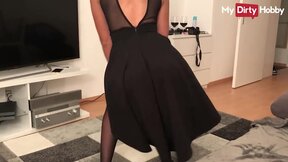 ”MyDirtyHobby - Lia_Leone Treats Her Customer Like A King By Performing A Striptease & Riding His Coc”