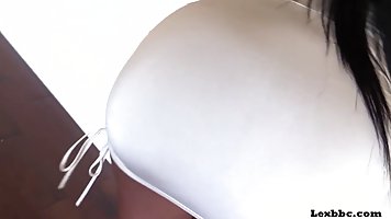 Kiara Mia is sucking Lexington Steele's dick and expecting to feel it inside her