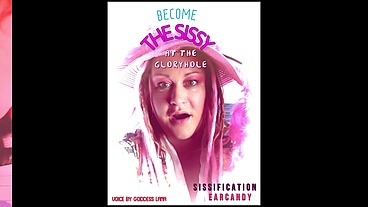 Become the sissy at the glory hole through BJ AUDIO VERSION starring Goddess Lana