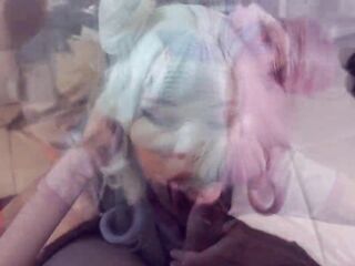 Fucking a big-ass anime student