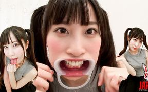 Wrapped in Momonyan's Overflowing Saliva and Pink Tongue! Tongue and Saliva Fetish POV with Momona Aino