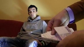 Debt Dandy ~ Dark-Haired Hottie Surrenders His Tight Butthole