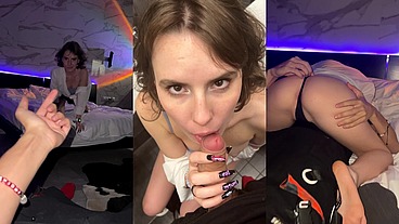 At the party had sex with one of the girls - blowjob - Darcy Dark