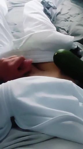 Skinny Boy Jerks off and Eats His Own Cum
