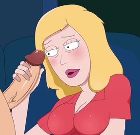 Rick and Morty - a Way Back Home - Sex Scene Only - Part 33 Beth Handjob by Loveskysanx