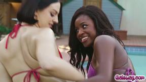 Nicole Kitt and Lucy Lotus with the photographer Natalie Brooks threesome