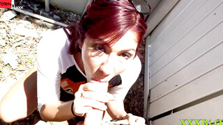 Redheaded Maid Sophie Steeles Gets Her Juice Box Played In A Hot Scene