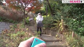 Sexy babe sucks a huge cock the  pushes it deep into her pussy