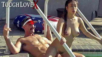 Busty Asian Jade Kush takes a big dick outdoors