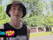 TWINKPOP - Cute Straight Dude Is Open To New Experiences For Money So Off They Went Behind The Trees