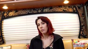 Scarlet Foxx Inked Redhead MILF Sloppy Rimjob And Passionate Handjob Heat!