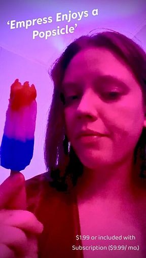 Empress Enjoys a Popsicle