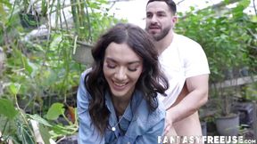 Feeling blessed as Sawyer Cassidy and petite Luna Luxe pleasure my cock&#x1F32D; with tender care
