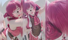 Exclusive Preview: VTuber Houshou Marin's Playful Series - Standing Doggy Style Tease!