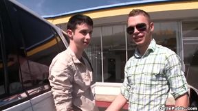 Horny Zach lexander ruined by Mickey Drake's thick stud dick in abandoned lot