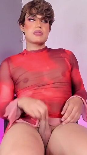 Cute Sissy Femboy Twink Touches Inviting Your Tongue