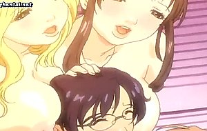 Wild hentai group fuck session
