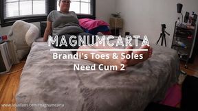 Brandi's Toes & Soles Need Cum 2