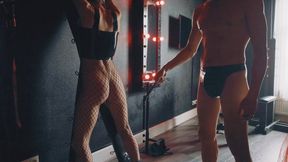 Verified Amateurs - Filming Hot Wife In Latex And Fishnets, Spanked And Teased While Tied To Cross - Oslo&chupa