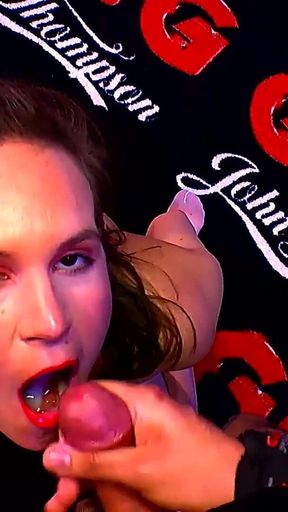Ggg - Creampie Luisa Swallows the Cum of a Group of Men!