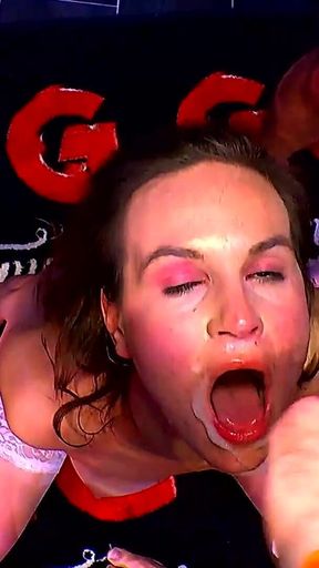 Ggg - Creampie Luisa Swallows the Cum of a Group of Men!