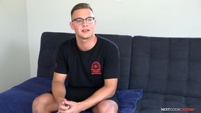 Justin Weston in Glasses Cums Hard - Nextdoor Casting Hotness