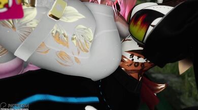 Futa Milf Jogger riding big cock in VRChat public ERP