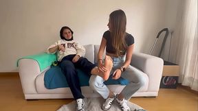 Faces of pleasure as they smell, massage, and touch my sweaty, dirty feet until they reach orgasm.