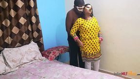 Desi beauty Shanaya in steamy shalwar suit action