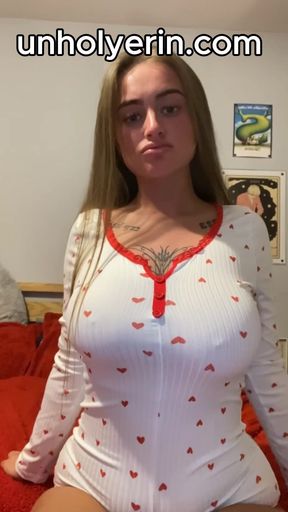 Scottish emo student got caught being a filthy tease tits out fingers in moans echoing