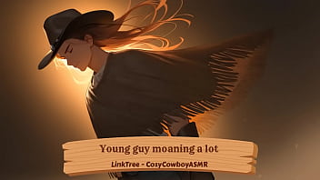 Young stud moans loudly during intense sex session