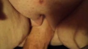 Fisting dirty shaved fat pussy of my BBW amateur wife