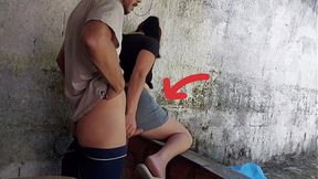 my wife went out and the hot short maid took my dick and put it inside her in the house area