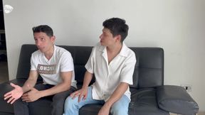 My first gay casting, I feel nervous and excited about what's to come and how he'll fuck me