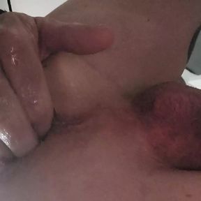 Fingering my man pussy!