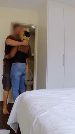I caught this BUSTY EBONY maid cleaning... and she dropped to her knees for a sloppy BJ on my big dick   Clip 1