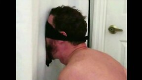 Businessman with massive member fills my mouth in surprise encounter - hung gloryhole hunks blowjob straight homemade