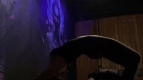 I train every day. I train my back because I dance on the pole and want to make beautiful rings.