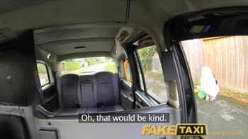 British Blonde MILF Gets Creampied by Helpful Cab Driver