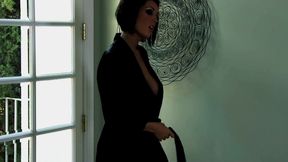 Busty Brunette Dylan Ryder Aggressively Throat Fucked and Passed Between Two Guys
