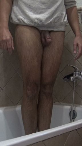 perverted stepmother tells stepson to wash his dirty asshole in front of her   Clip 2