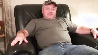 Chubby mature man enjoys passionate solo anal play