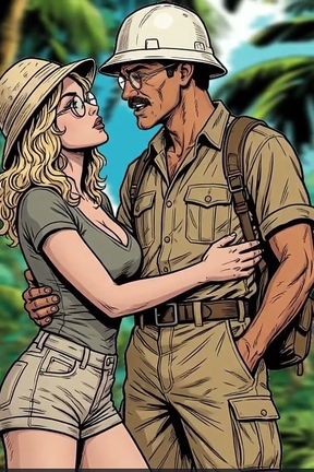 Extreme Blowjob and Fucking in the Jungle, White Wife and BBC