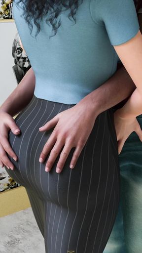 Emotional moment from "Milfs of Sunville - ( PT 19 ) - TEACHER LIKES ROLE PLAY"