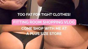 Fitting Room Struggles: Trying to Squeeze My Curves into Too-Small Outfits!