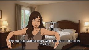 Roberta dances for her shrunken husband in correction at cage due to cheating on her