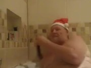 Santa playing with dildo