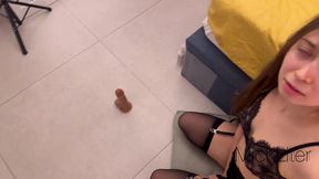 fucked a webcam girlfriend (english subtitles)