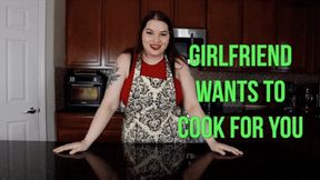 Girlfriend Wants to Cook for You - A gaining weight scene featuring: BHM, weight gain encouragement, fat encouragement, cooking, feederism - 720 MP4