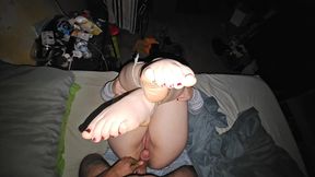 stepsister squirts from deep dick